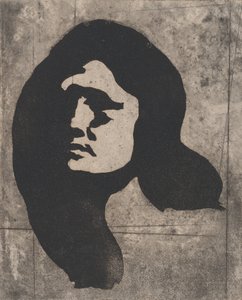 Cabeza de una mujer, ca. 1904 de Eugène Carrière