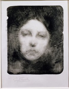 Cabeza de una joven, 1890 de Eugène Carrière