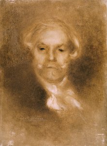 Retrato de Edmond de Goncourt (1822-96) de Germinie Lacerteux por Edmond y Jules (1830-70) publicado c.1890 de Eugène Carrière