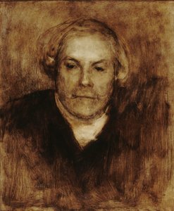 Retrato de Edmond de Goncourt 1822-1896, c. 1880 de Eugène Carrière