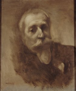 Retrato del poeta, periodista y novelista Anatole France 1844-1924, c. 1900 de Eugène Carrière