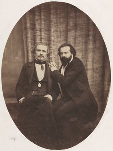 Retrato del actor Pierre Bocage y amigo, c. 1860
