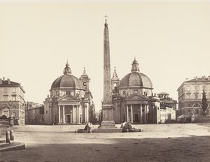 Piazza del Popolo, 1848-52 de Eugène Constant