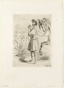 Un señor de la época de Francisco I de Eugène Delacroix