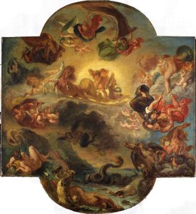 Apolo vencedor de la serpiente Pitón, c. 1853 de Ferdinand Victor Eugene Delacroix