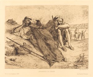 Árabes de Orán, 1833 de Eugène Delacroix