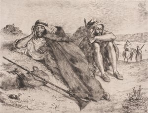 Danés: Árabes de Orán de Eugène Delacroix