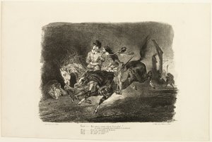 Fausto y Mefistófeles galopan en la noche del aquelarre, de Fausto