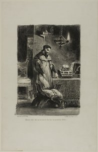 Fausto en su estudio, de Fausto de Eugène Delacroix