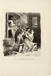 Fausto en la celda de Margarita, de Fausto de Eugène Delacroix