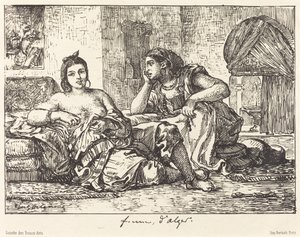 Mujeres de Argel de Eugène Delacroix
