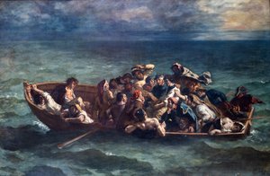 En francés:  Le naufrage de Don Juan Naufragio de Don Juan de Eugène Delacroix