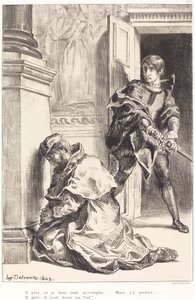 Hamlet tentado a matar al rey Acto III, Escena III