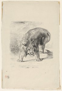 León de pie, 1833 de Eugène Delacroix