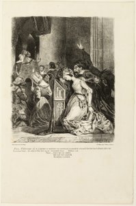 Margarita en la iglesia, de Fausto de Eugène Delacroix