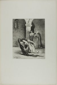 La canción de Ofelia de Eugène Delacroix