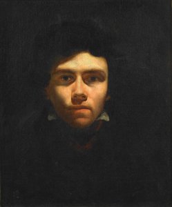Autorretrato, ca 1816 de Eugène Delacroix