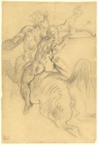 La educación de Aquiles de Eugène Delacroix