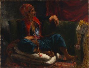 El fumador, siglo XIX de Eugène Delacroix