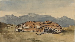 Tigre de Eugène Delacroix