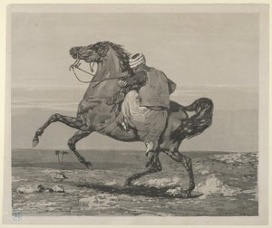 Turco montando su caballo, 1824