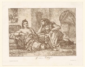 Dos mujeres argelinas sentadas
Femmes d
