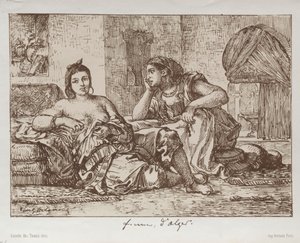 Mujeres de Argel de Eugène Delacroix