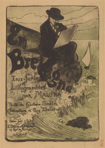 Retrato de Maxime Maufra dibujando en una roca
En Bretagne (título en el objeto) de Eugène Delâtre