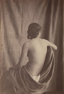 [Desnudo femenino sentado], 1853-54 de Eugène Durieu