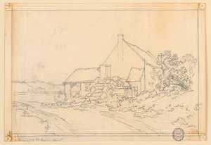 Casa de un campesino en un lago de Eugène Edouard Soulès