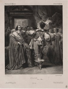 Crónicas de Francia: Escena de la Fronda - El Príncipe de Condé, 1829 de Eugène François Marie Joseph Devéria