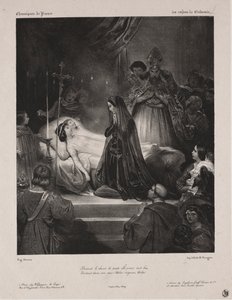 Crónicas de Francia: Los hijos de Clodomir de Eugène François Marie Joseph Devéria