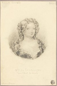 Retrato en Medallón de Mlle de Fontanges
