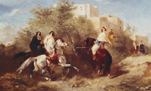 Jinetes árabes de Eugène Fromentin