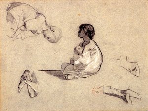 Estudios de niños árabes de Eugène Fromentin