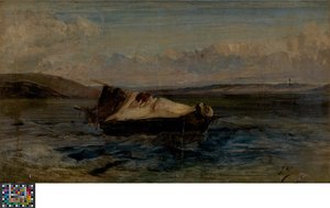 Barco pequeño de Eugene Isabey