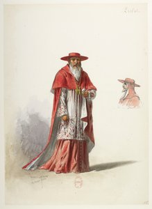 Btv1b84558104 27 - Saint-Saëns - Enrique VIII - Modelos de trajes - Lacoste - 27. Prelado de Eugene Lacoste