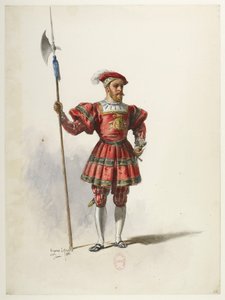 Btv1b84558104 36 - Saint-Saëns - Enrique VIII - Maquettes de costumes - Lacoste - 36. Vestuario de Eugene Lacoste