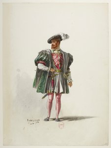 Btv1b84558104 54 - Saint-Saëns - Enrique VIII - Maquettes de costumes - Lacoste - 54. Vestuario de Eugene Lacoste