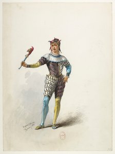 Saint-Saëns - Enrique VIII - Maquetas de disfraces - Lacoste - 71. El bufón del rey de Eugene Lacoste