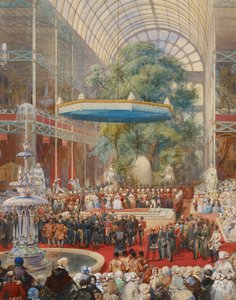Apertura de la Gran Exposición, 1 de Mayo de 1851 de Eugène Lami