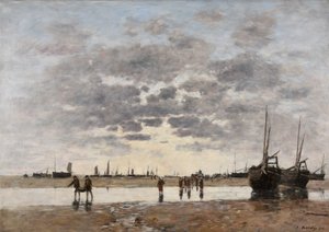 Berck: el regreso de los barcos de Eugene Louis Boudin