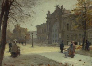 El Palacio de la Industria, en 10-1899 (óleo sobre madera)