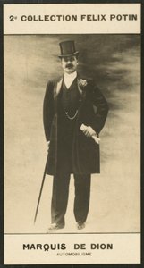 Albert-Jules-Felix-Philippe Marquis De Dion, Automovilismo de European Photographer