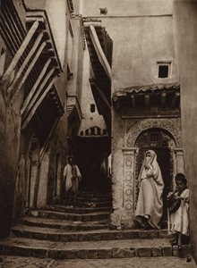 Argel, Calle del casco antiguo (foto b/n)