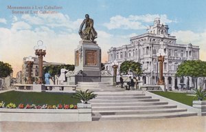 La Habana, Cuba: Estatua de Luz Caballero