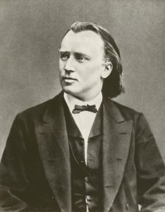 Johannes Brahms, retrato, hacia 1876 (fotografía en blanco y negro)
