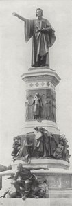 Monumento a Dante Alighieri, Trento (foto en blanco y negro) de European Photographer