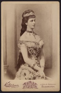 Retrato, Emperatriz Isabel de Austria, conocida como Sisi (foto b/n) de European Photographer