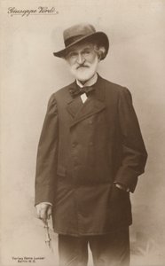 Retrato de Giuseppe Verdi, compositor de ópera (fotografía en blanco y negro) de European Photographer